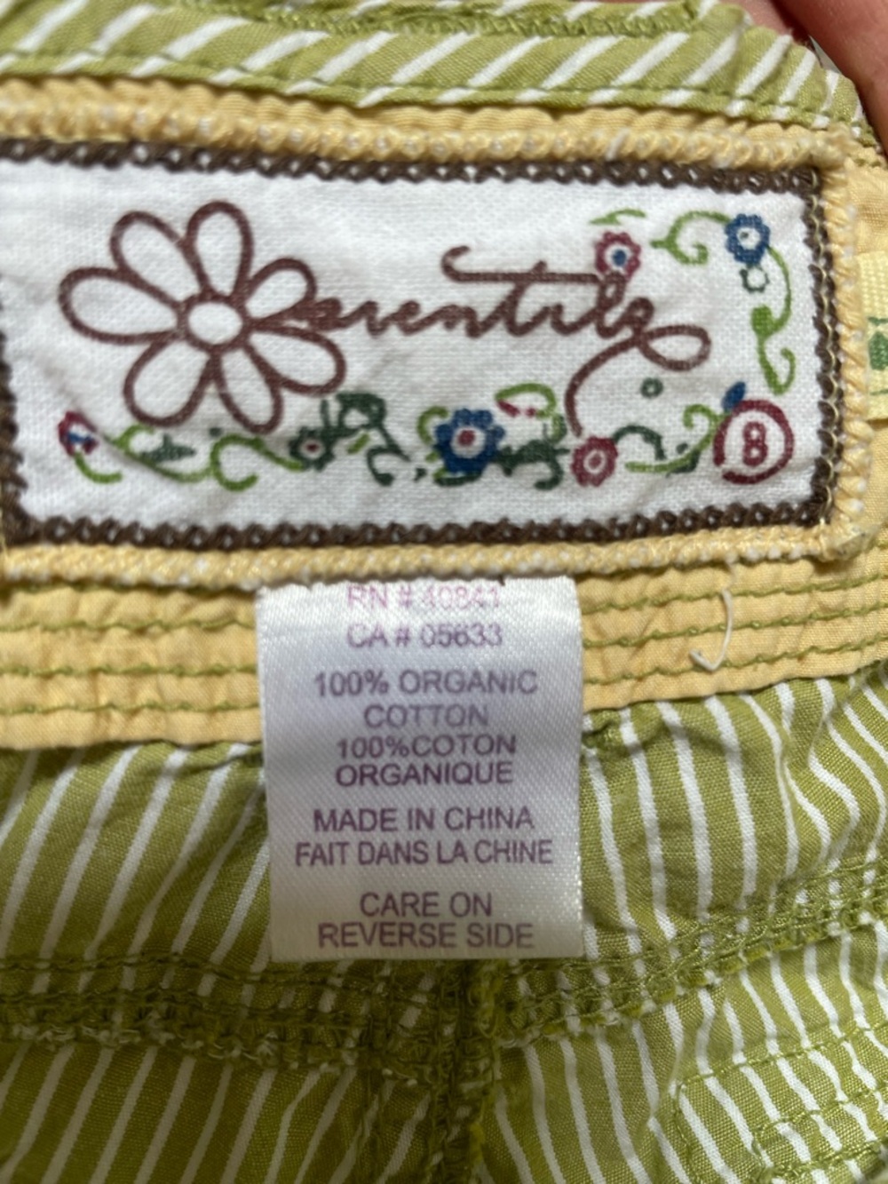 Aventura organic cotton shorts size 8 - Picture 4 of 6